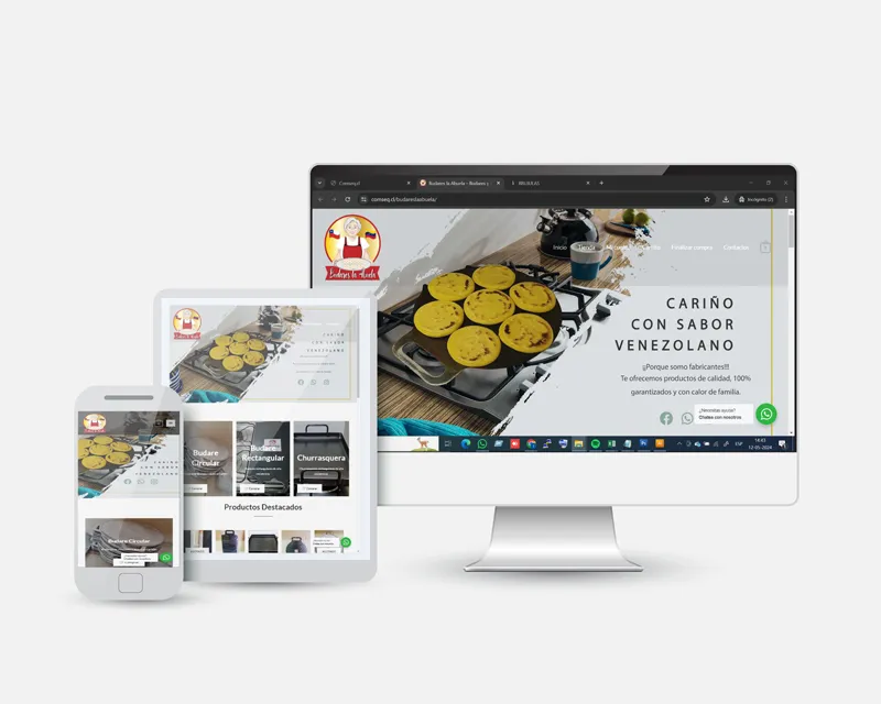 Proyecto Budares La Abuela — Tienda Online desarrollada por Comseq